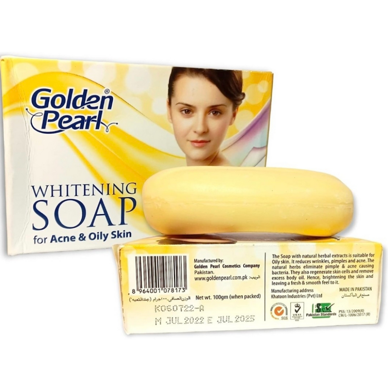 JABÓN DE BELLEZA Jabon Golden Pearl. PARA ACNÉ Y PIEL GRASA. BLANQUEANTE