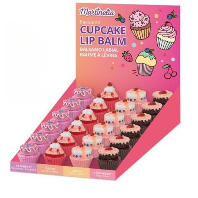 LIP BALM DELICIOUS CUPCAKES. MARTINELIA