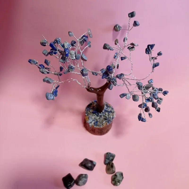 ÁRBOL MÁGICO DE LA VIDA de SODALITA. 100 PIEDRAS.