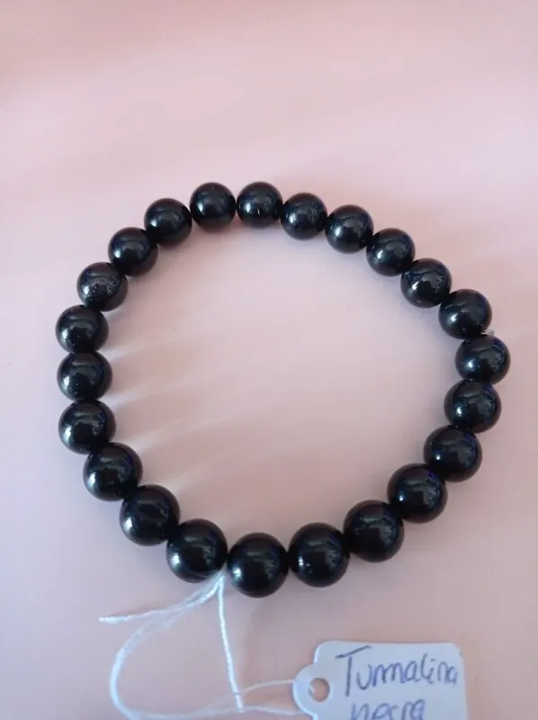 Pulsera Piedra natural TURMALINA NEGRA 8mm