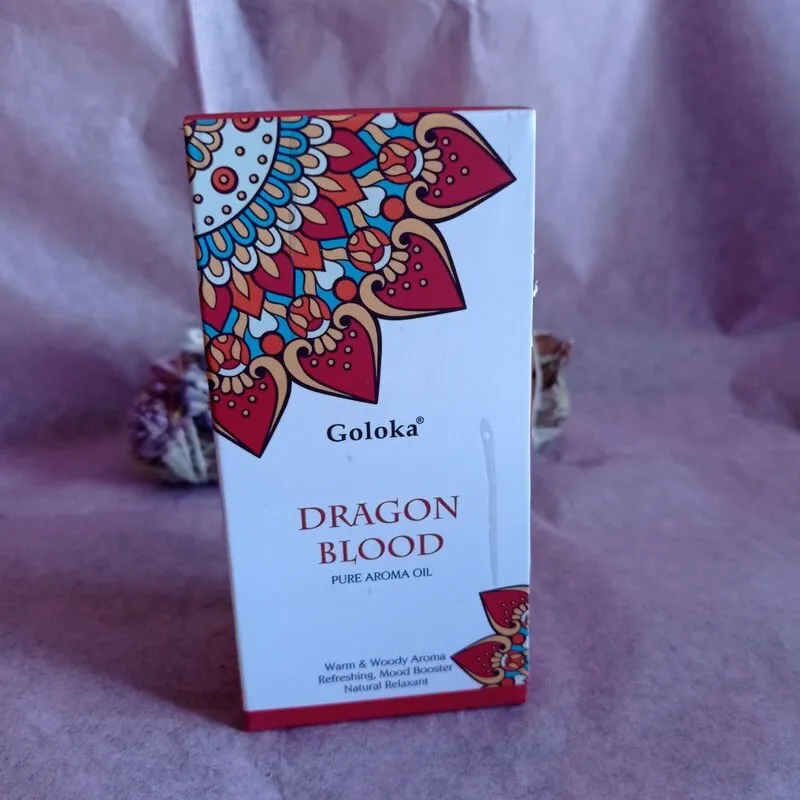 BOTE 10 ML ACEITE ESENCIAL ORGÁNICO MARCA GOLOKA: SANGRE DE DRAGON (AMBIENTADOR)