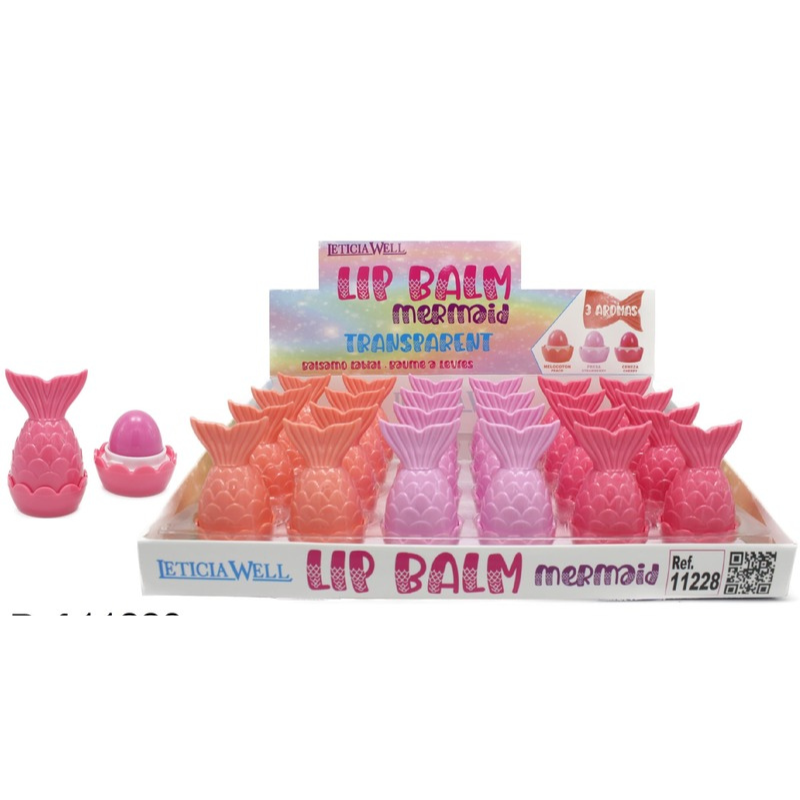 LIP BALM MERMAID COLA SIRENA. LETICIA WELL