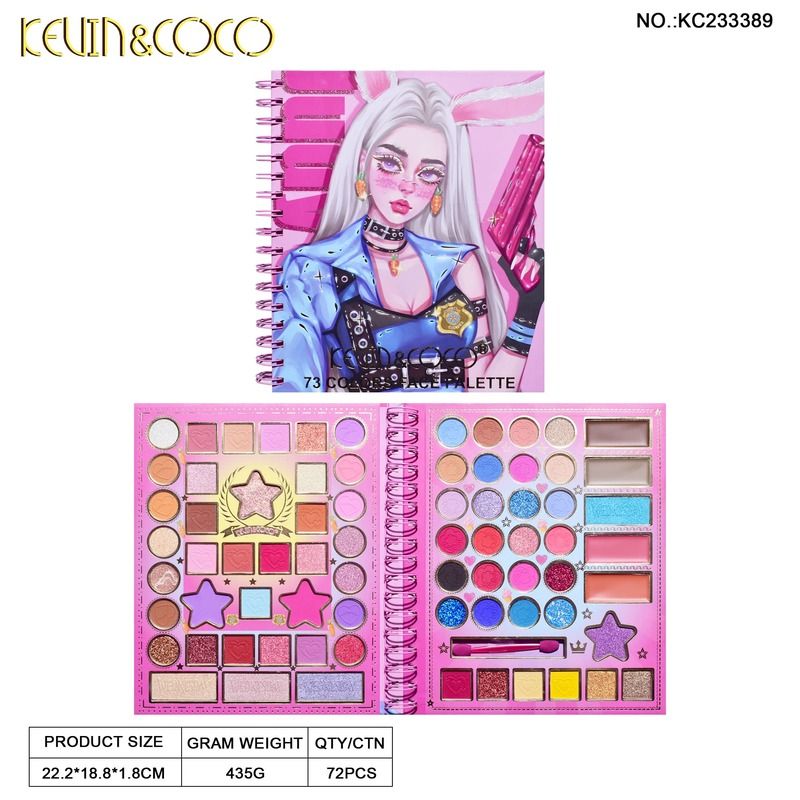 KEVIN&COCO Paleta. Juego de paleta de Rabbit Juuy 73 colores. KC233389