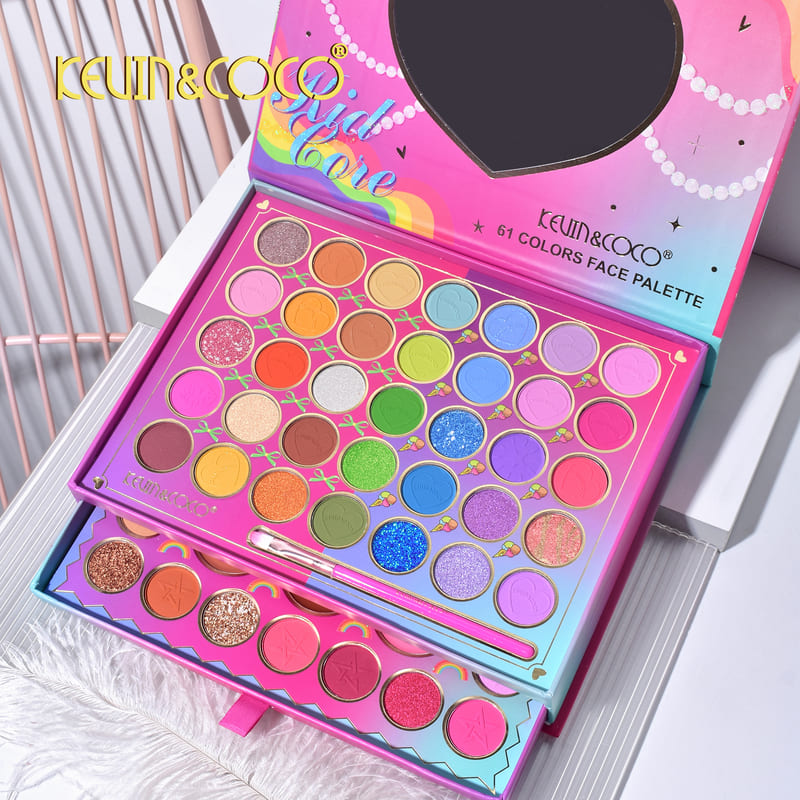 KEVIN&COCO PALETA DE MAQUILLAJE KID CORE 61 COLORES KC231682