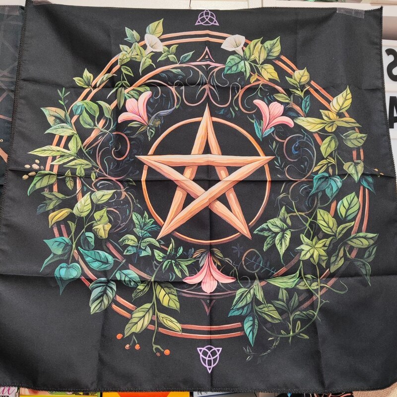 Tapete para Oráculo o decorativo de Pentagrama Hiedra