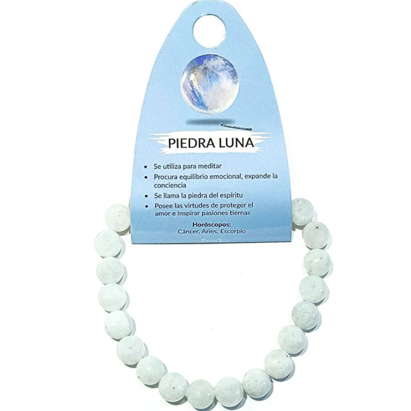 Pulsera Piedra Natural Piedraluna 8 mm