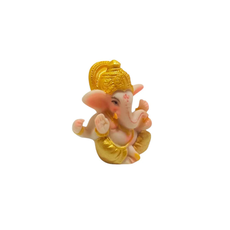 Figura En Resina Ganesha 6 Cms Aprox Color