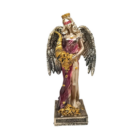 Figura Diosa De La Fortuna Con Alas 28 Cms Aprox Color Cobre/Rojo