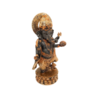 Figura Ganesha En Resina 27 Cms Aprox Color Negro/Bronce