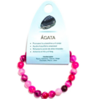 Pulsera Piedra Natural ÁGATA ROSA 8MM