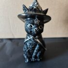 Figura Gato Brujeril Sombrero Negro