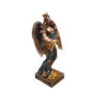 FIgura Diosa De La Fortuna Con Alas 28 Cms Aprox Color Cobre/Verde