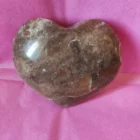 CORAZÓN DE PIEDRA NATURAL DE SELENITA CHOCOLATE CON TAMAÑO APROXIMADO DE 6-7 CM