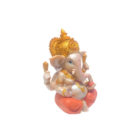 Figura En Resina Ganesha 15 Cms Aprox Color Rosa / Naranja