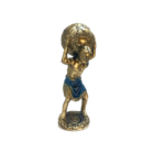 Figura Atlas En Resina 21 Cms Aprox ORO/AZUL