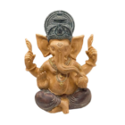 Figura Ganesha En Resina 25 Cms Aprox Color Marron