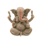 Figura En Resina Ganesha 11 Cms Aprox Dorado Arena