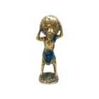 Figura Atlas En Resina 21 Cms Aprox ORO/AZUL