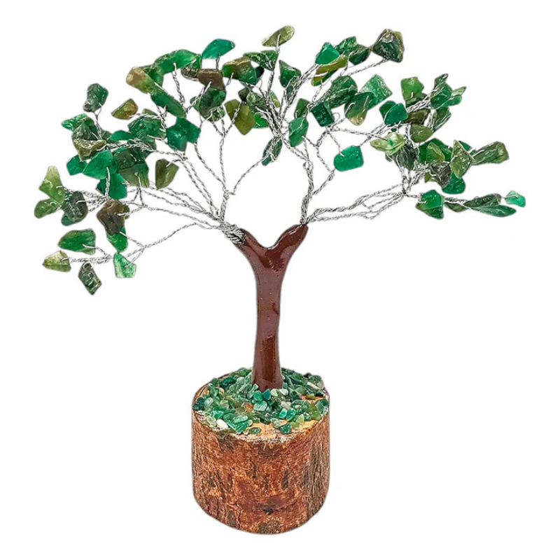 rbol Bonsai de 100 piedras chip Jade 15 Cms Aprox