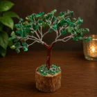 Árbol Bonsai de 100 piedras chip Jade 15 Cms Aprox