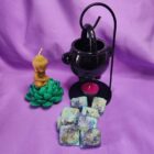 Cera Perfumada TRIPLE LUNA. Wax melts. Pedacitos de cielo. Aroma bits. CON AMULETO