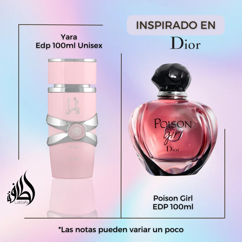 Perfume YARA ROSA 100ML. LATAFFA