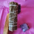 SAHUMERIO ATADITO DE COPAL DE ORIGEN CALIFORNIA DE APROX 12 CMS