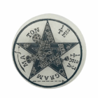 Plato Selenita Grabado Tetragramaton 10 Cms Aprox