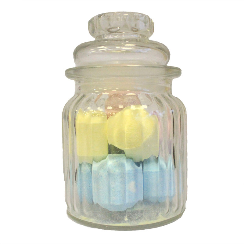 Bote de cristal guarda tesoros 8,5 x 5,5 (cm)