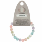 Pulsera Pulsera Piedra Selenita Bicolor 8 mm Colores Pastel