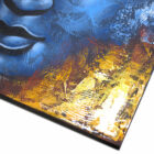 CUADRO BUDA AZUL ARMONÍA. EN TELA. INDONESIA 80x60x3 cm