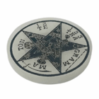 Plato Selenita Grabado Tetragramaton 10 Cms Aprox