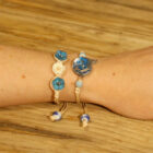 Pulsera Flores Prensadas. Bonita pulsera de flores y hojas. Orgonita. Varios modelos.
