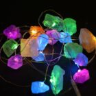 Luces LED Encantadas con Piedras Preciosas - Rocas Mixtas