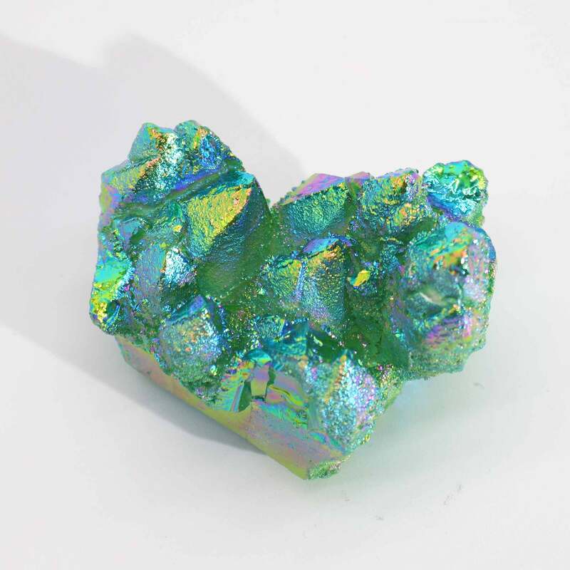 Cuarzo Natural Mediano Aura de Angel Verde (aprox 100-150 g 7-10 cm)