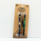 SET DE PULSERAS CON CUERO Y PIEDRAS NATURALES. HECHO A MANO. VERDE. VARIOS MODELOS