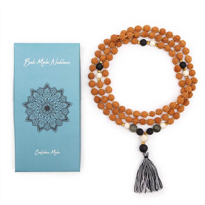 Collar Bali Mala Confianza. Fortalecer la autoestima, superar miedos, éxito personal.