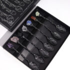 Cucharas de Bruja con Piedras Preciosas.Plata Oscuro. VARIOS MODELOS