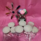 Velas de té CERA DE SOJA NATURAL. 10 HORAS DE DURACION. 3 UNIDADES.