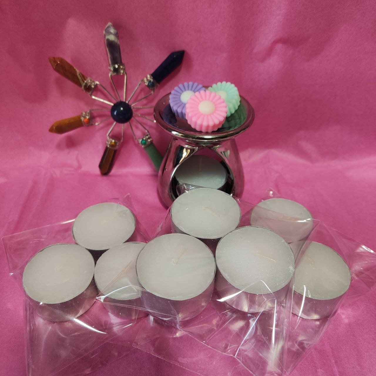 Velas de té CERA DE SOJA NATURAL. 10 HORAS DE DURACION. 3 UNIDADES.