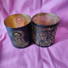PORTA VELAS SOMBRAS, METAL Y DORADO. VARIOS MODELOS