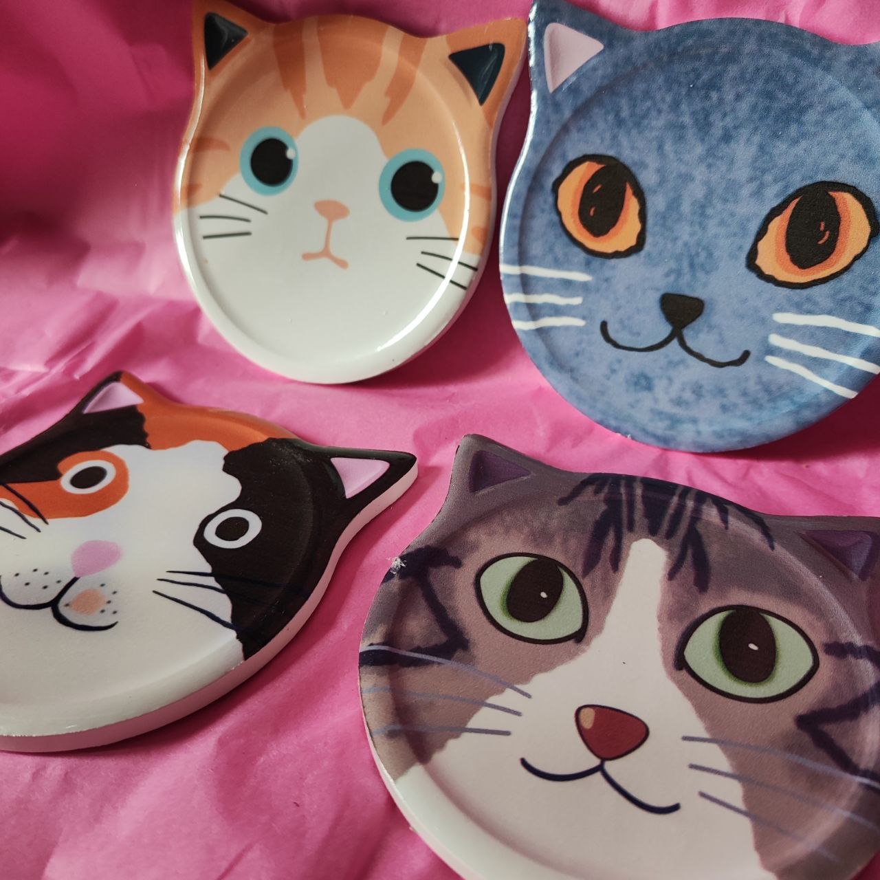 PLACA DE CERÁMICA GATO. VARIOS MODELOS. VACIA BOLSILLOS.