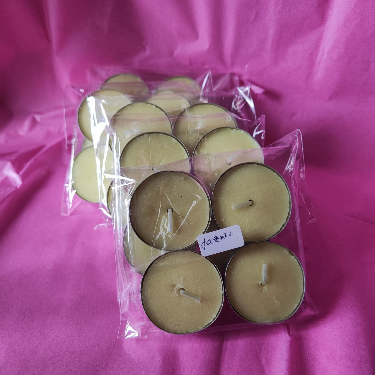 Velas de té aromaterapia: Jazmin (4 unidades).
