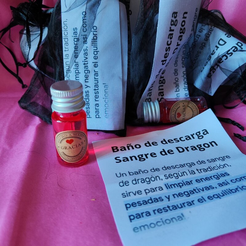 Baño de Descarga SANGRE DE DRAGÓN. Purificación energética, voluntad y confianza.
