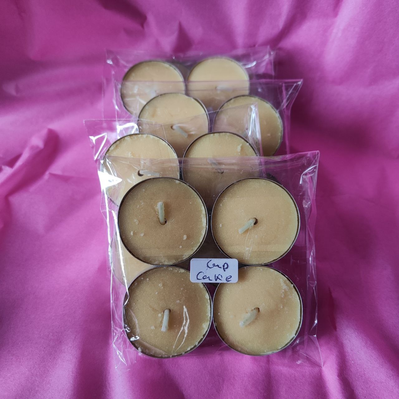 Velas de té aromaterapia: CupCake (4 unidades).