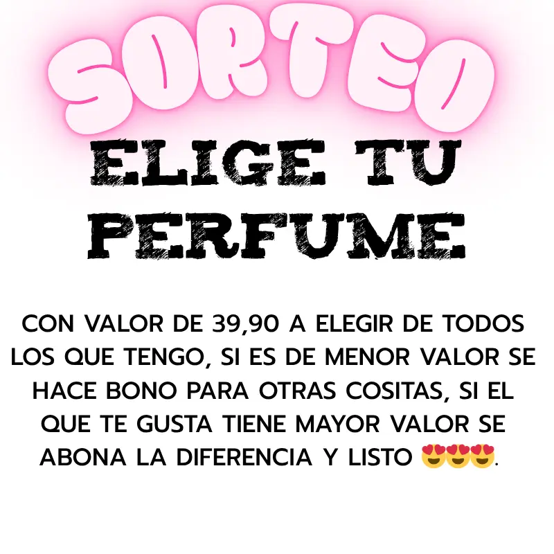 SORTEO ELIGE TU PERFUME