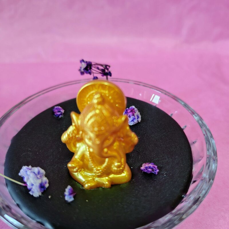 VELONCITO FIGURA DE GANESHA. HECHA A MANO CON AMOR. UNGIDA Y RITUALIZADA.
