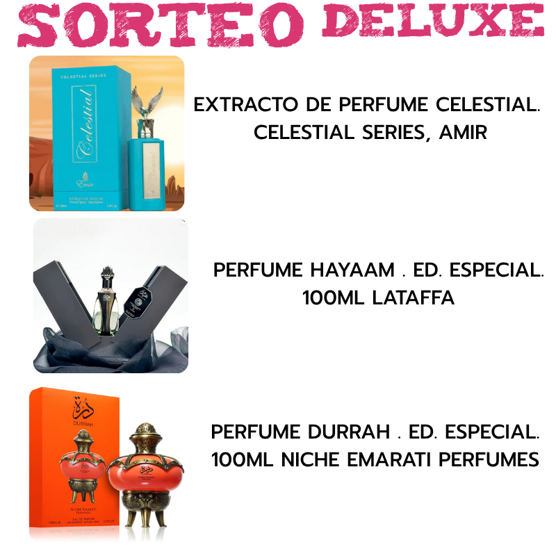 SORTEO ELIGE TU PERFUME DELUXE