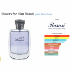 Hawas for Him Rasasi para Hombres