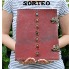 SORTEO CUADERNO GRIMORIO Libro GIGANTE de Cuero de los 7 Chakras 33x25x2,5 (cm),